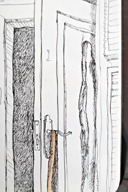 Journal drawing by Malcolm Dewey