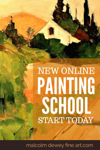New Online Painting School with Malcolm Dewey