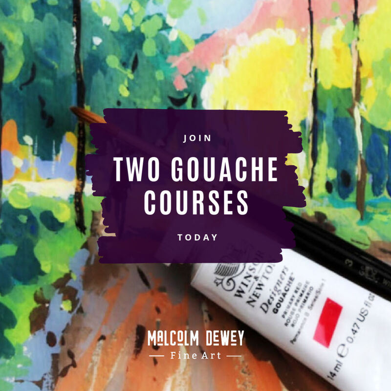 Gouache Painting for Beginners: Materials - Malcolm Dewey Fine Art