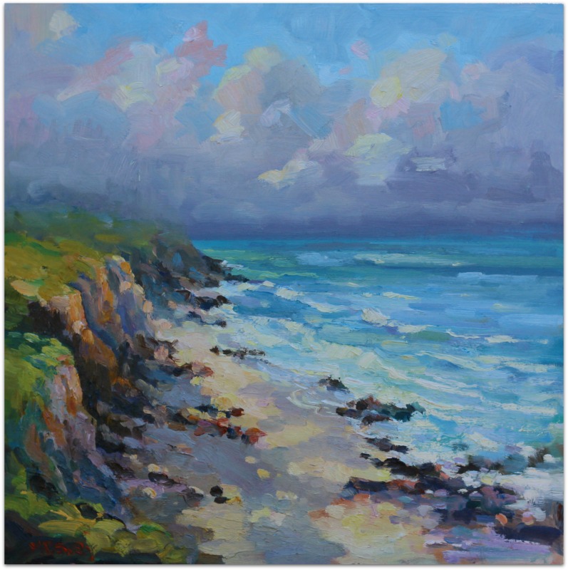 Wild Coast, South Africa, painting by Malcolm Dewey