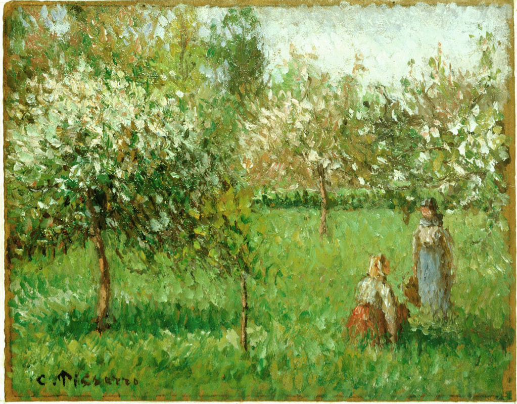 Apple Trees in Blossom by Camille Pissaro
