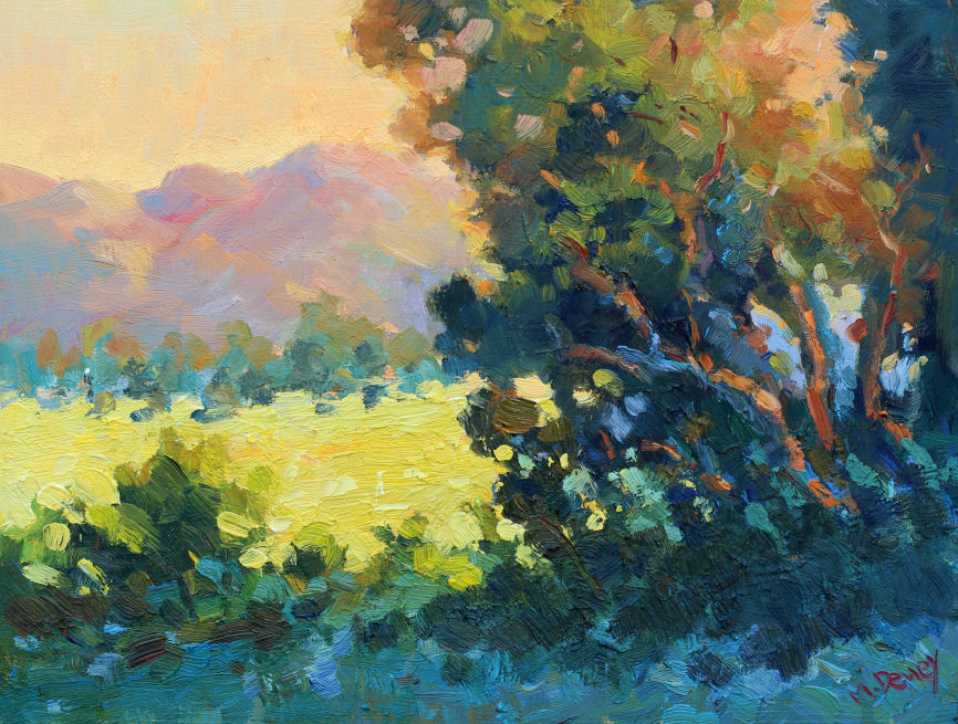 Country Sunrise oil painting by Malcolm Dewey