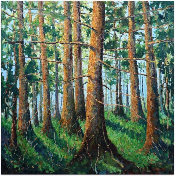 Deep in the Forest oil painting by Malcolm Dewey