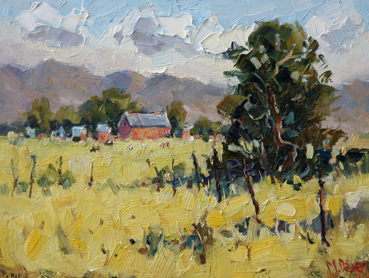 Farm Summer oil painting by Malcolm Dewey