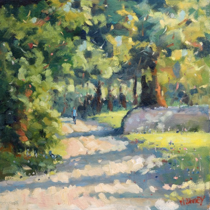 Forest Walk oil painting by Malcolm Dewey