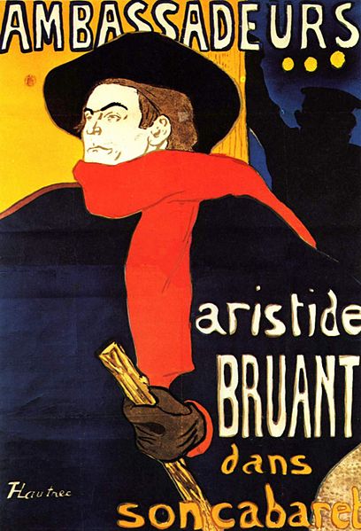 Henri Toulouse Lautrec: Poster of Aristride Bruant