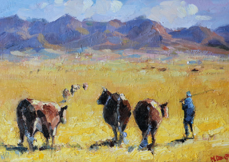 The Herdsman oil painting by Malcolm Dewey