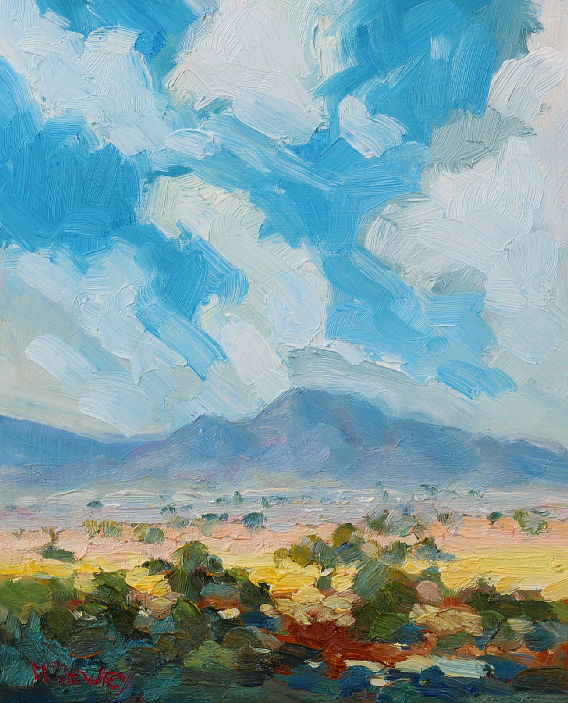 Karoo Sky oil painting by Malcolm Dewey