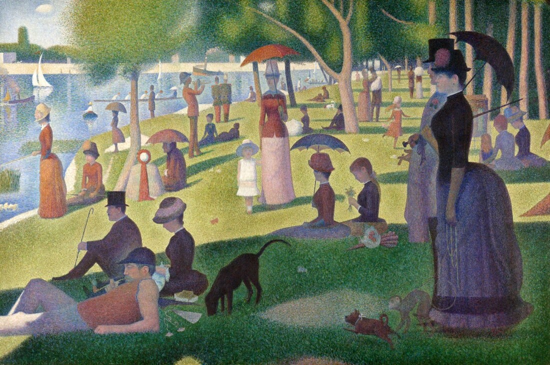 A Sunday Afternoon on the Island of La Grande Jatte. by Georges Seurat