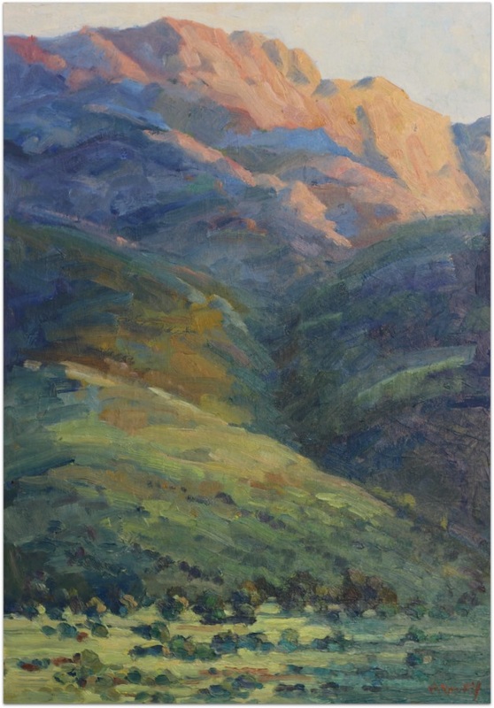 Overberg Morning Light oil painting by Malcolm Dewey