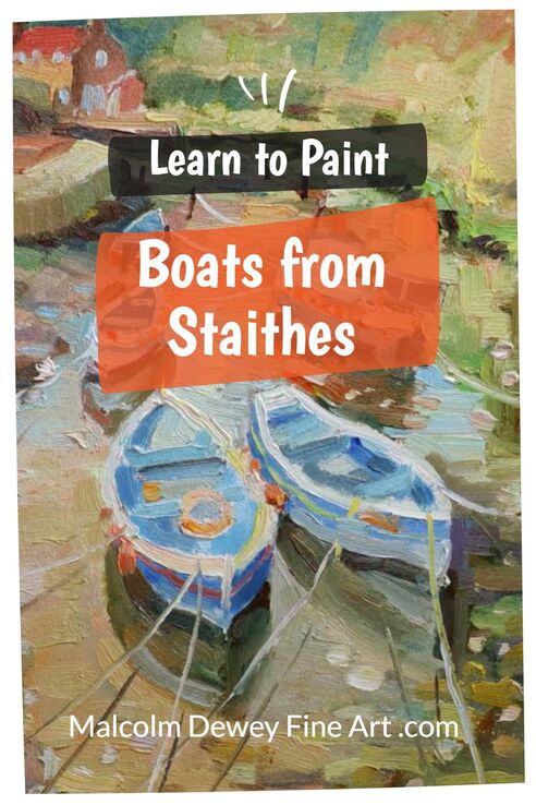 Paint boats from Staithes