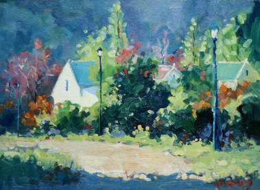 Cape Village (Greyton) painting by Malcolm Dewey