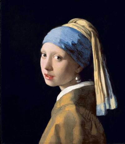 Girl with a Peal Earring by Johannes Vermeer