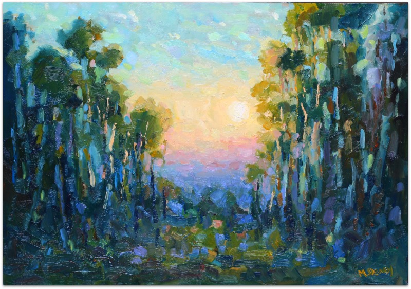 Sunset Splendor oil painting by Malcolm Dewey