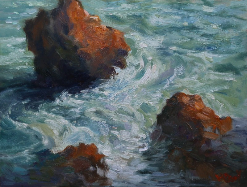 Tidal Motions oil painting by Malcolm Dewey