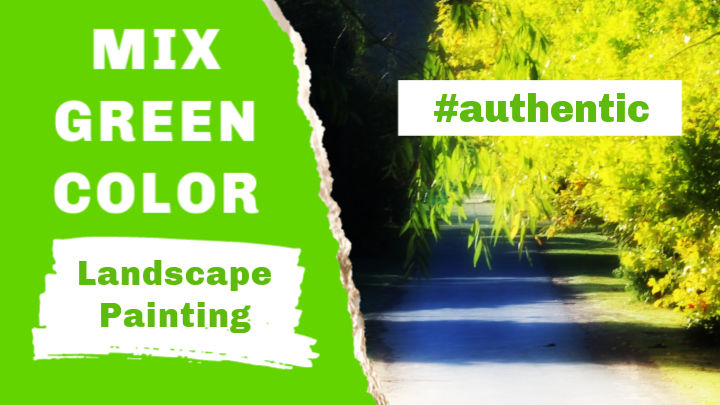 How to mix true green paint color.
