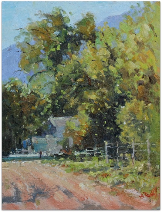 Under the Oaks oil painting by Malcolm Dewey